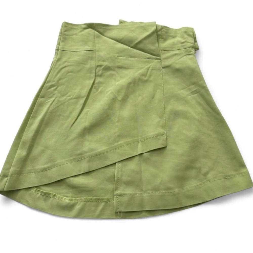 Storets Green Mini Skirt High Waist A-Line S/M
